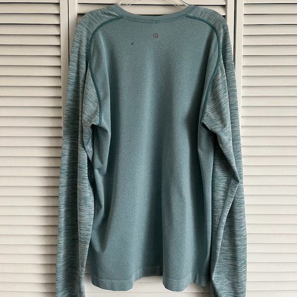 Lululemon Metal Vent Tech Long Sleeve men’s large teal rare - Picture 5 of 12
